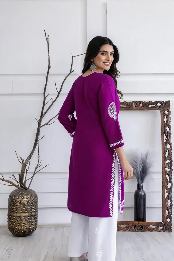 Purple_Cotton_Kurta_Set_For_Women