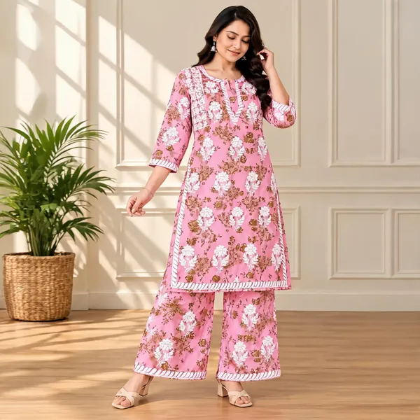 Pink_Cotton_Palazzo_Suit_Set_For_Women