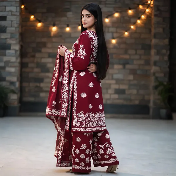 Maroon_Cotton_Palazzo_Suit_Set_For_Women