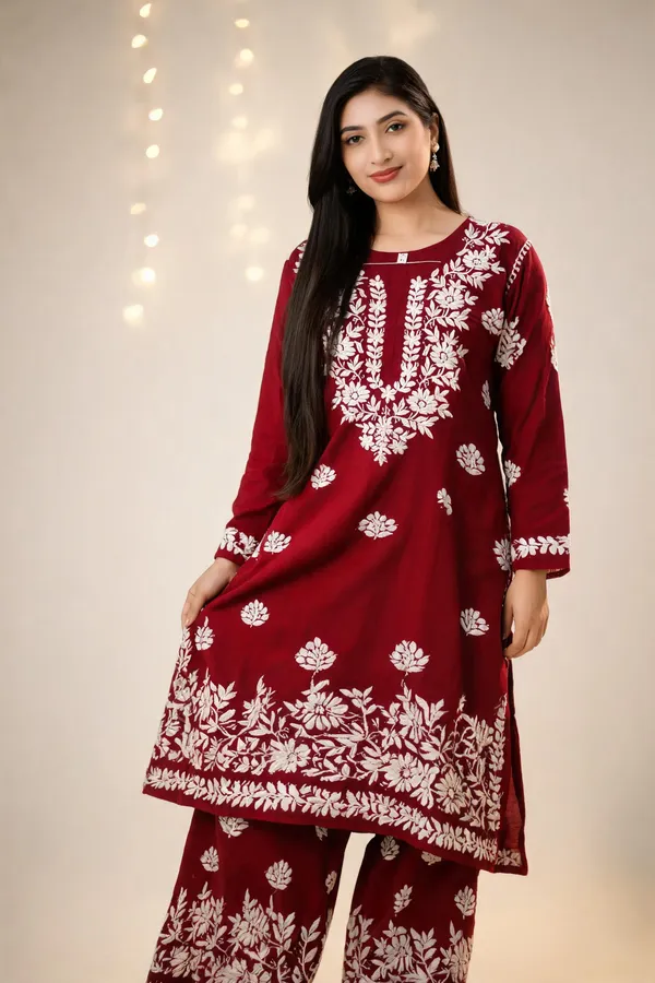 Maroon_Cotton_Palazzo_Suit_Set_For_Women