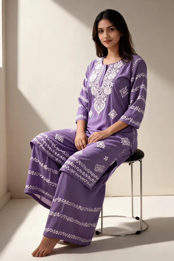 Purple_Cotton_Palazzo_Suit_Set_For_Women
