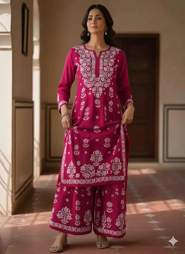 Pink_Cotton_Palazzo_Kurta_Set_For_Women