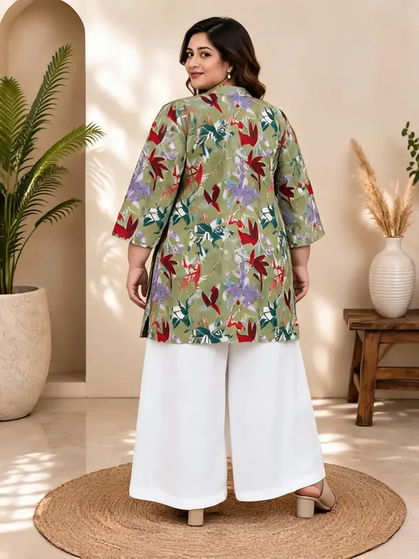 Green_Cotton_Kurta_Set_For_Women
