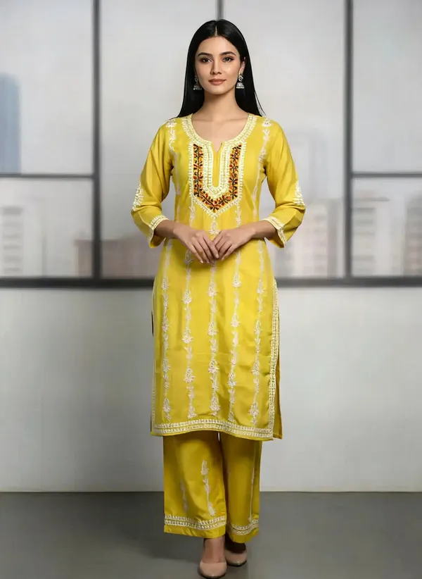 Lemon_Cotton_Palazzo_Kurta_Set_For_Women