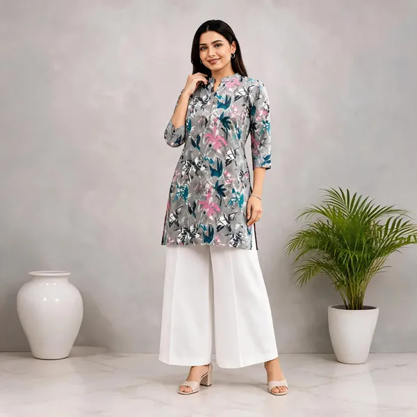 Grey_Cotton_Kurta_Set_For_Women