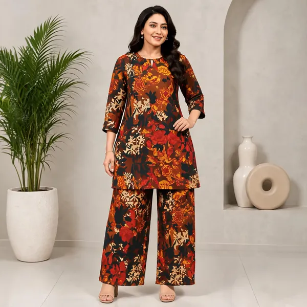 Multicolor_Cotton_Kurta_Set_For_Women