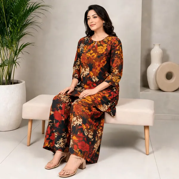Multicolor_Cotton_Kurta_Set_For_Women