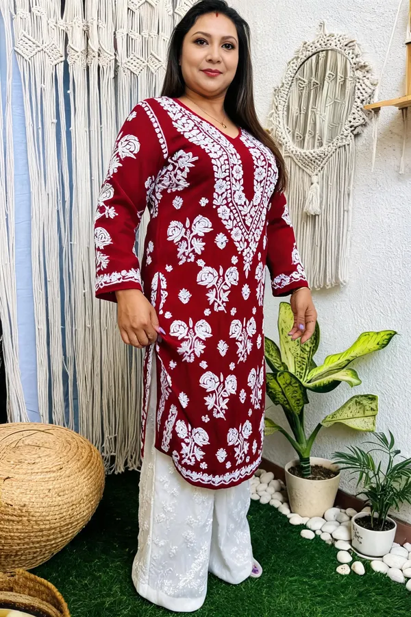 Maroon_Cotton_Palazzo_Suit_Set_For_Women