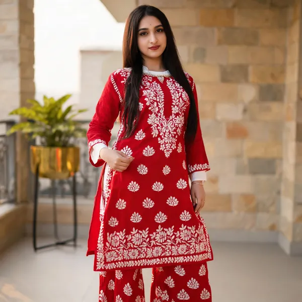 Red_Cotton_Palazzo_Suit_Set_For_Women