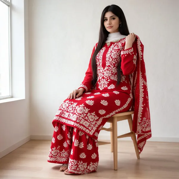 Red_Cotton_Palazzo_Suit_Set_For_Women