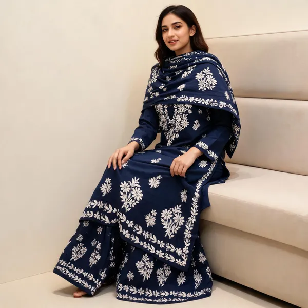 Blue_Cotton_Palazzo_Suit_Set_For_Women