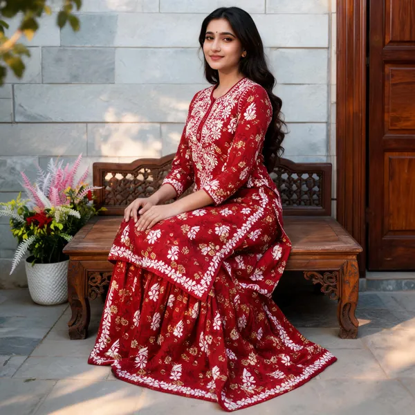 Red_Cotton_Palazzo_Suit_Set_For_Women