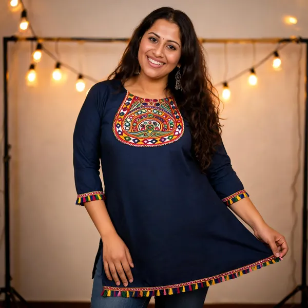 Blue_Cotton_Kurta_Set_For_Women
