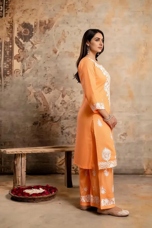 Peach_Cotton_Palazzo_Suit_Set_For_Women
