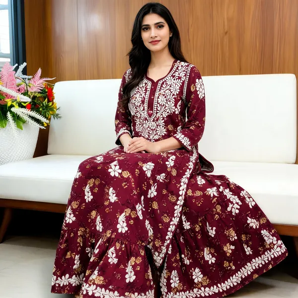 Maroon_Cotton_Palazzo_Suit_Set_For_Women