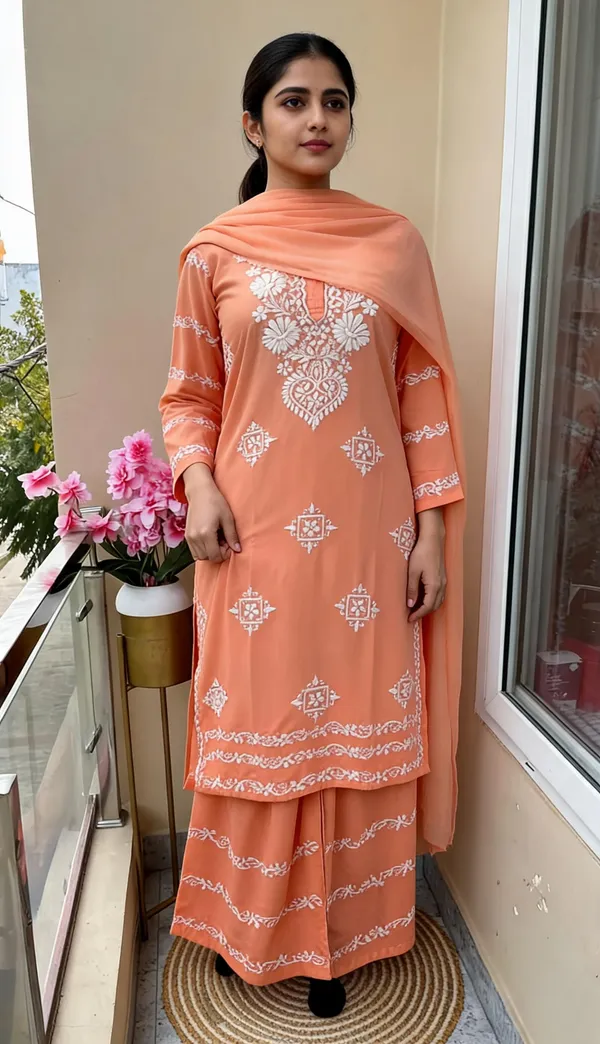 Peach_Cotton_Palazzo_Suit_Set_For_Women