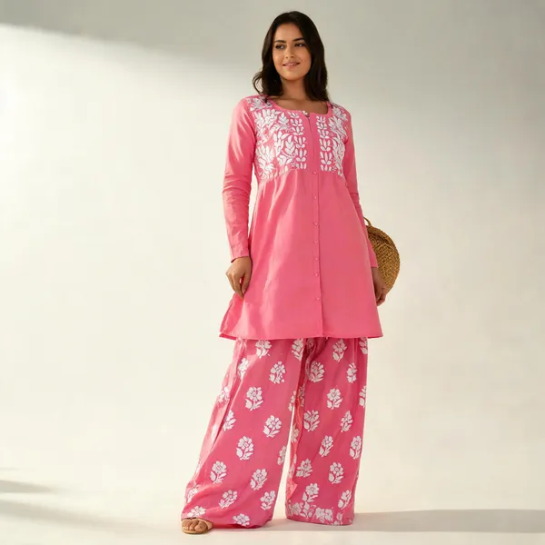 Pink_Cotton_Palazzo_Kurta_Set_For_Women