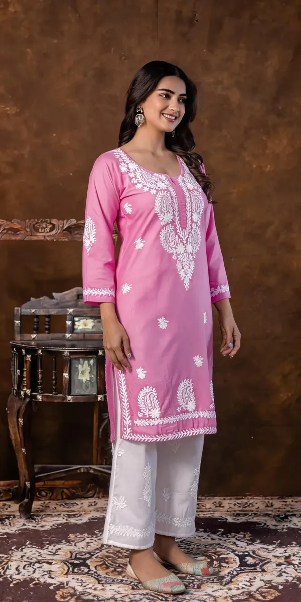 Pink_Cotton_Kurta_Set_For_Women