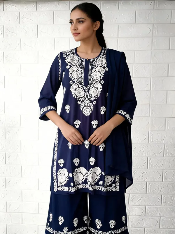Blue_Cotton_Palazzo_Suit_Set_For_Women