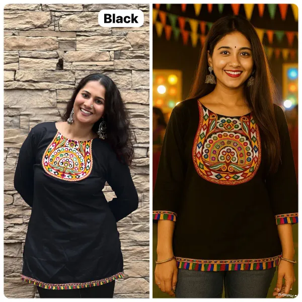Black_Navratri_Short_Kurtis