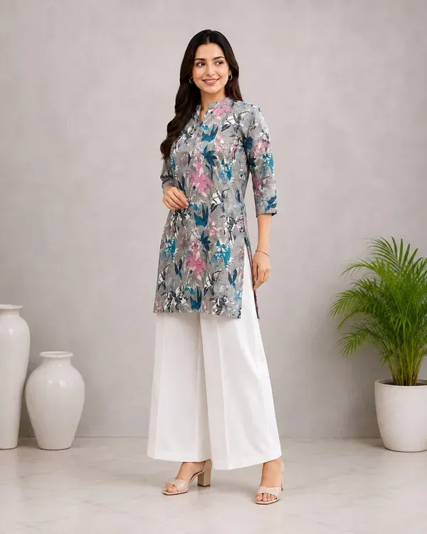 Grey_Feastive_Special_Cotton_Print_Straight_Co_Ord_Set