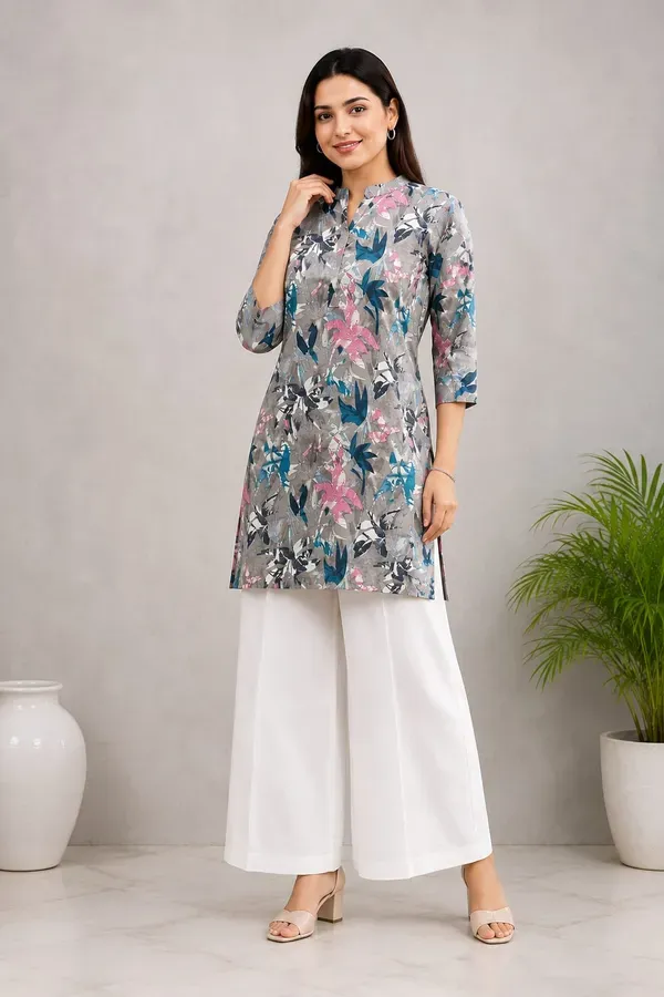 Grey_Feastive_Special_Cotton_Print_Straight_Co_Ord_Set