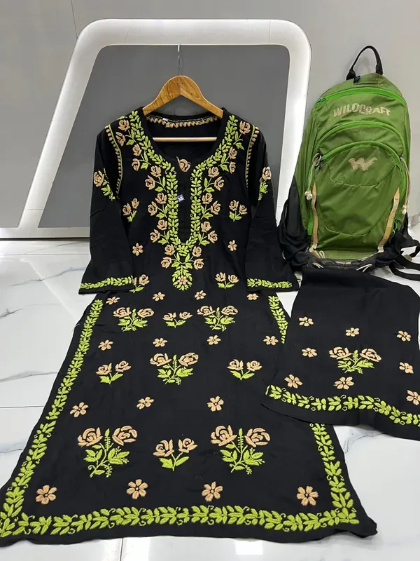Black_Chiku_Beautiful_Chikankari_Work_Soft_Rayon_Premium_Palazo_Set_With_Co