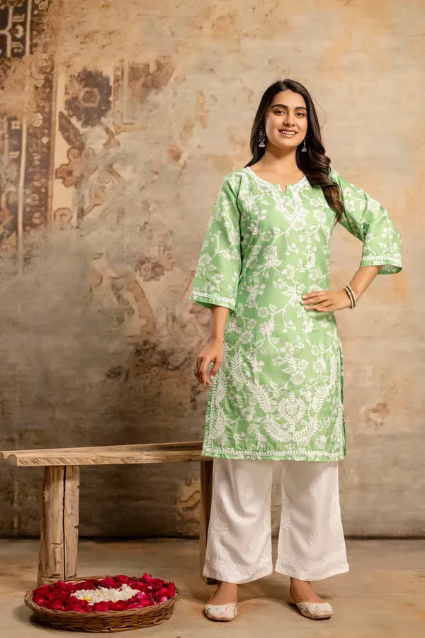 Perot_Women_S_Cotton_Blend_Chikankari_Embroidered_Straight_Kurta_Set