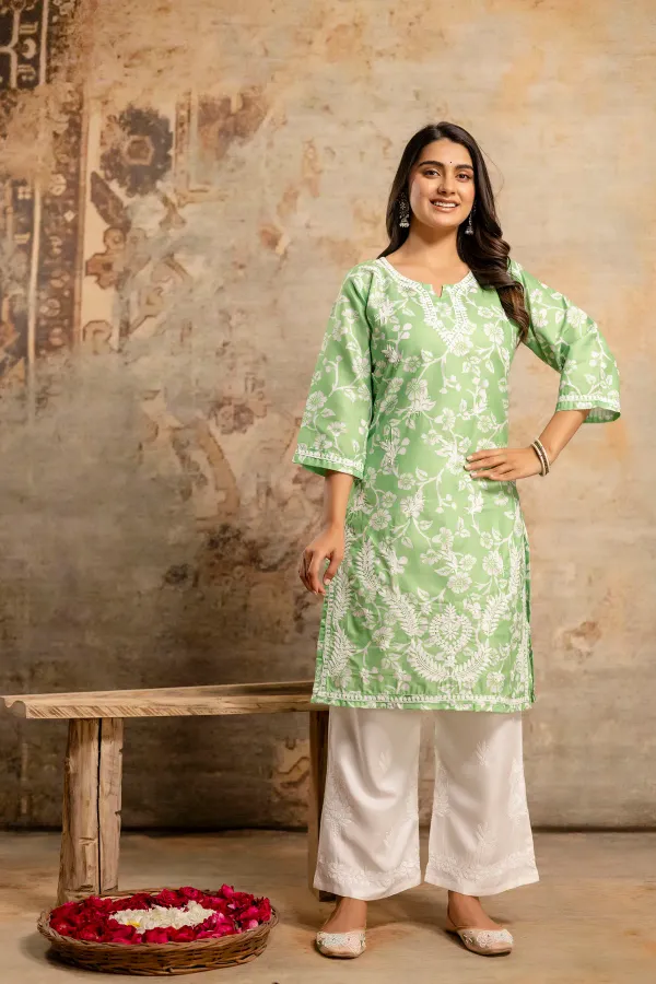 Perot_Women_S_Cotton_Blend_Chikankari_Embroidered_Straight_Kurta_Set