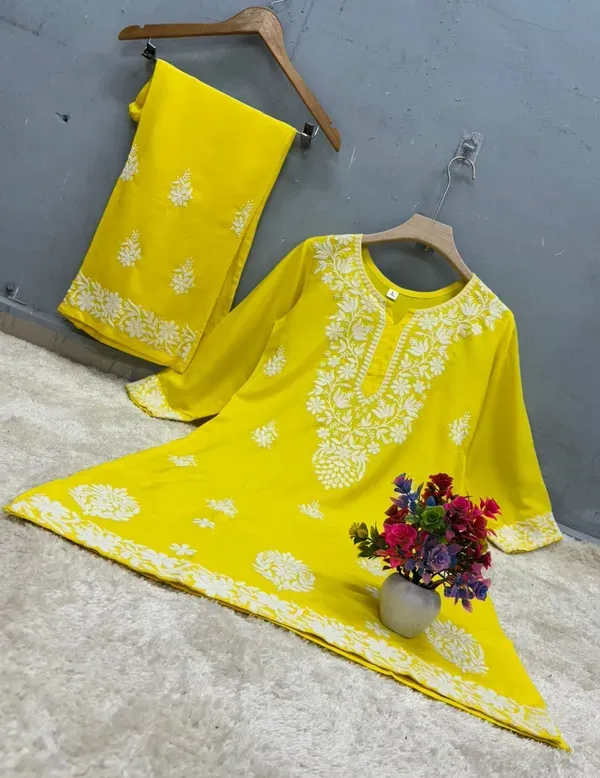 Lemon_Chikankari_Straight_Kurta_Palazzo_Set_Readymade_For_Women