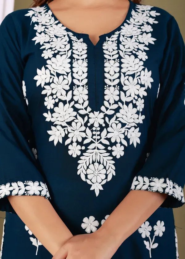 Dark_Blue_Primum_Modal_Kurta_For_Women