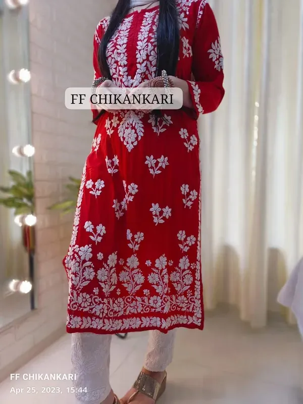 Red_Womens_Indian_Model_Kurti_Beautiful_Work_Entice_Wear
