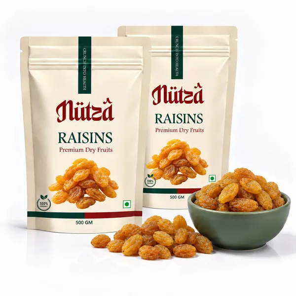 NUTZA_Premium_Golden_Raisins_500g_Pack_of_2_|_Rich_in_Fiber_|_Daily_Snack