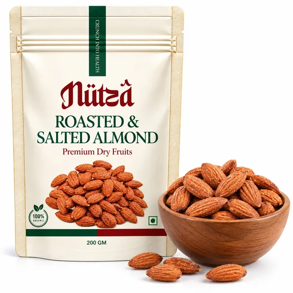 NUTZA_Roasted_Salted_Almonds_200g_|_Rich_in_Protein_&_Fiber_|_Dry_Fruit