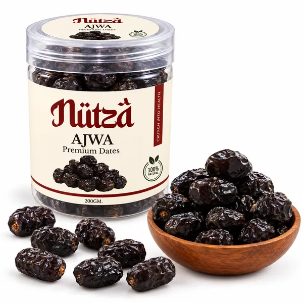 NUTZA_Ajwa_Jumbo_Premium_Dates_200g_|_Rich_in_Vit_&_Fiber_|_Daily_Snack