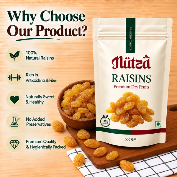 NUTZA_Premium_Golden_Raisins_500g_|_Rich_in_Iron_&_Fiber_|_Daily_Snack