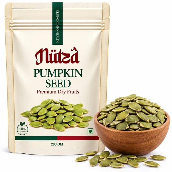 NUTZA_Pumpkin_Seeds_200g_|_Rich_in_Zinc,_Mg_&_Protein_|_Everyday_Snack
