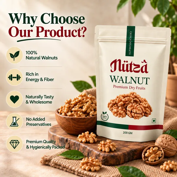 NUTZA_Walnuts_Without_Shell_200g_|_Rich_in_Omega-3_&_Protein_|_Dry_Fruits