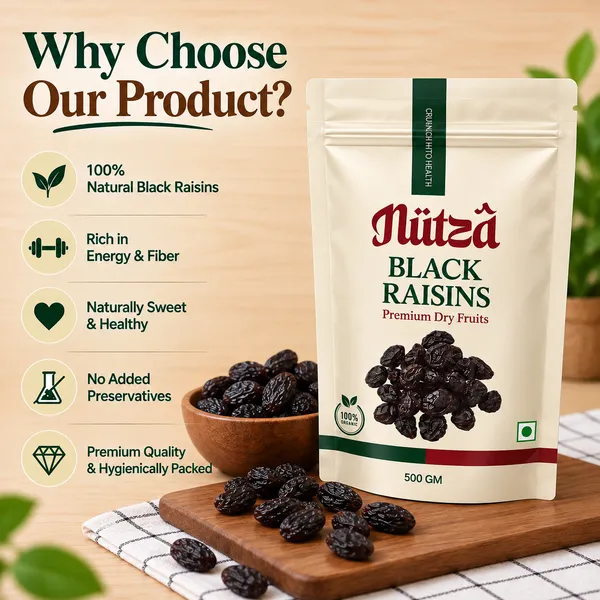 NUTZA_Premium_Black_Raisins_500g_|_Rich_in_Iron_&_Fiber_|_Daily_Snack