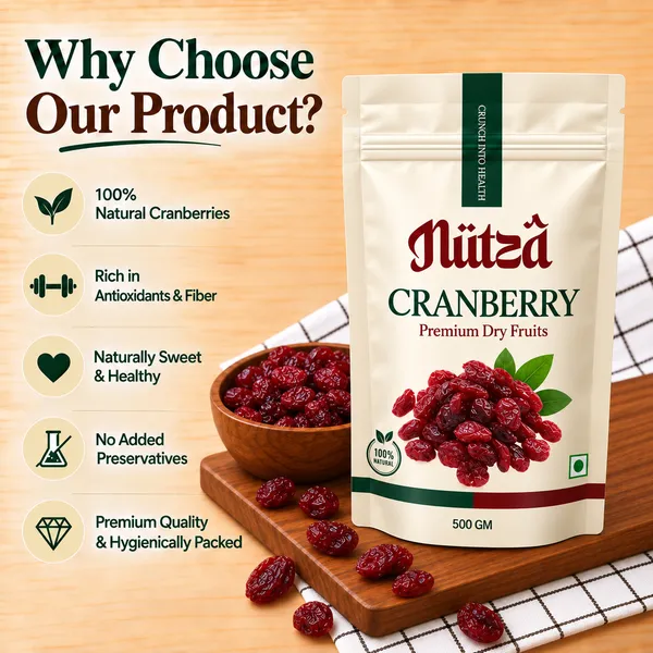 NUTZA_Premium_Dried_Cranberry_500g_Pack_of_2_|_Rich_in_Fibre_|_Daily_Snack