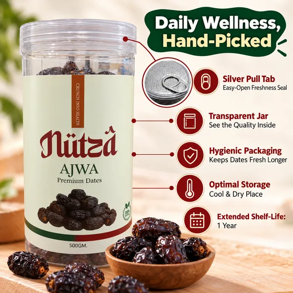 NUTZA_Ajwa_Jumbo_Dates_500g_Pack_of_2_|_Rich_in_Vit_&_Fiber_|_Daily_Snack