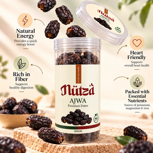 NUTZA_Ajwa_Jumbo_Dates_500g_Pack_of_2_|_Rich_in_Vit_&_Fiber_|_Daily_Snack