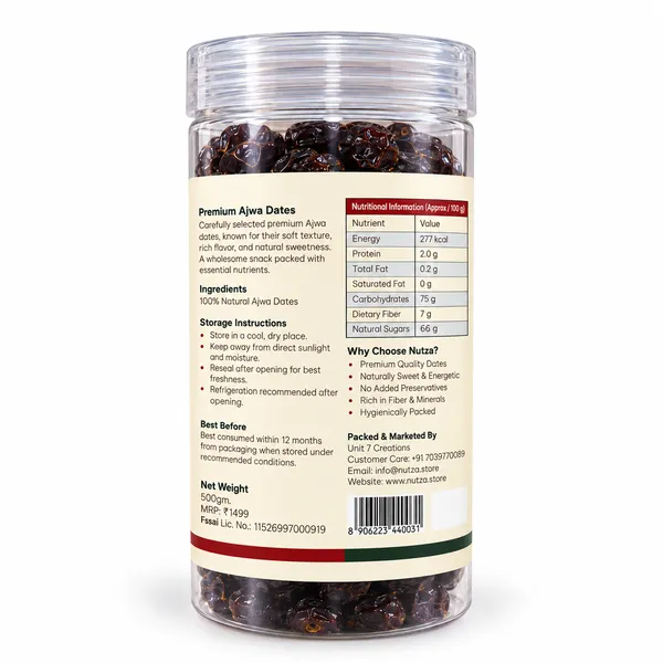 NUTZA_Ajwa_Jumbo_Dates_500g_Pack_of_2_|_Rich_in_Vit_&_Fiber_|_Daily_Snack