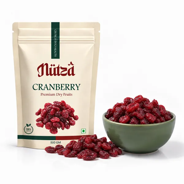 NUTZA_Premium_Dried_Cranberry_500g_|_Rich_in_Vit_C_&_Fibre_|_Daily_Snack