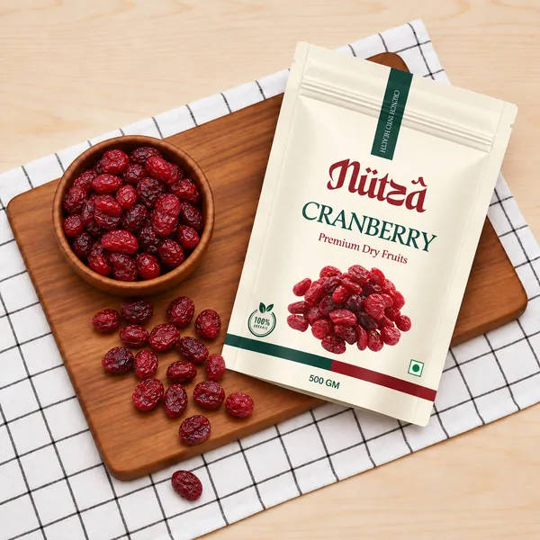NUTZA_Premium_Dried_Cranberry_500g_|_Rich_in_Vit_C_&_Fibre_|_Daily_Snack