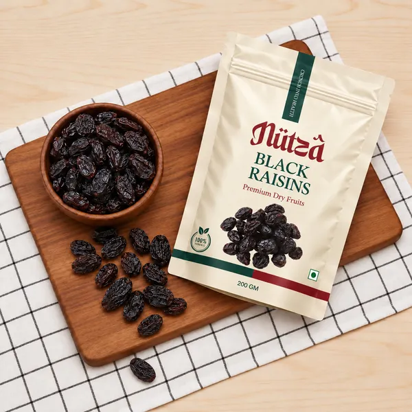 NUTZA_Premium_Black_Raisins_200g_|_Rich_in_Iron_&_Fiber_|_Daily_Snack