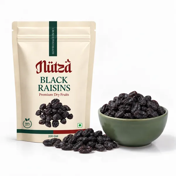 NUTZA_Premium_Black_Raisins_200g_|_Rich_in_Iron_&_Fiber_|_Daily_Snack