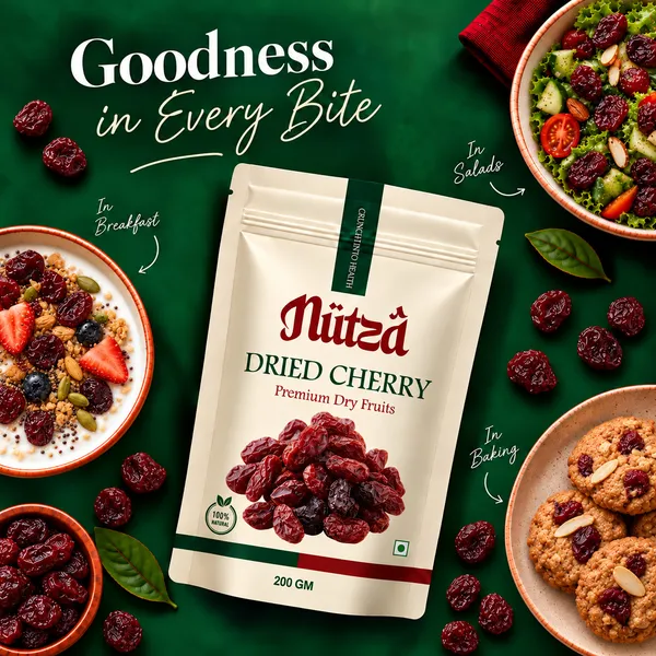 NUTZA_Dried_Cherry_200g_|_Rich_in_Antioxidants_&_Fibre_|_Daily_Snack