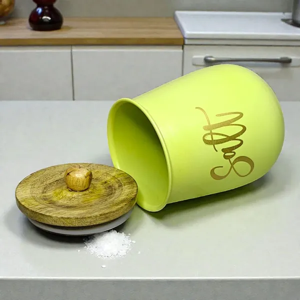 Aan_Decor_Premium_Metal_Salt_Storage_Jar_With_Airtight_Natural_Wooden_Lid_Cylindrical_Shape_Spoon_Included_(Mint-_)