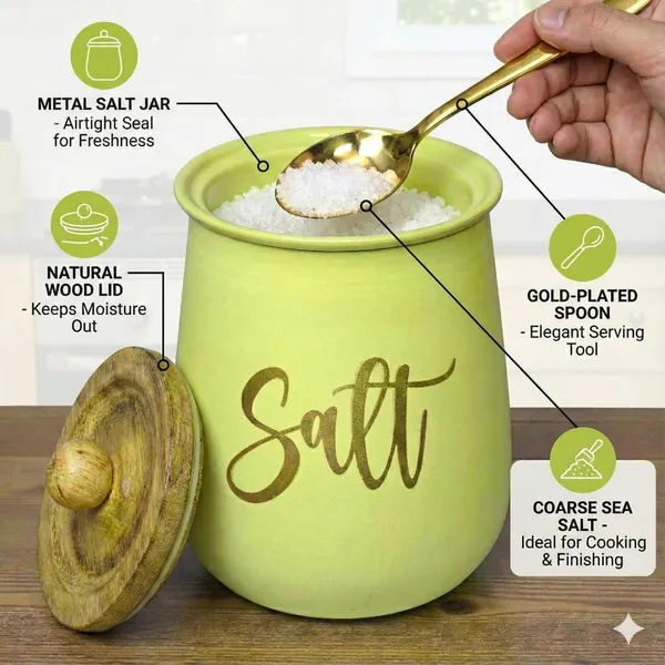 Aan_Decor_Premium_Metal_Salt_Storage_Jar_With_Airtight_Natural_Wooden_Lid_Cylindrical_Shape_Spoon_Included_(Mint-_)